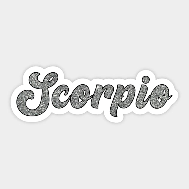 Scorpio Glitter Sticker by lolsammy910